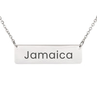 Load image into Gallery viewer, Jamaica Necklace – Custom Name Horizontal Bar Necklace for Women
