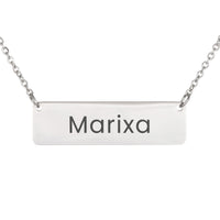 Load image into Gallery viewer, Marixa Necklace – Personalized Name Chain - Custom Horizontal Bar Necklace for Women
