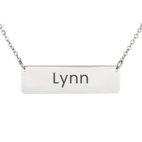 Load image into Gallery viewer, Lynn Necklace – Custom Name Horizontal Bar Necklace for Women
