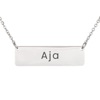 Load image into Gallery viewer, Aja Necklace – Custom Name Horizontal Bar Necklace for Women
