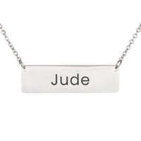 Load image into Gallery viewer, Jude Necklace – Custom Name Horizontal Bar Necklace for Women
