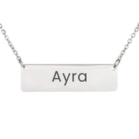 Load image into Gallery viewer, Ayra Necklace – Custom Name Horizontal Bar Necklace for Women
