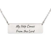 Load image into Gallery viewer, My Help Comes From the Lord Necklace, Psalm 121:2 Protection Christian Gift for Sister
