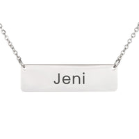Load image into Gallery viewer, Jeni Necklace – Custom Name Horizontal Bar Necklace for Women
