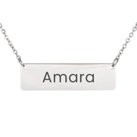 Load image into Gallery viewer, Amara Necklace – Personalized Horizontal Bar Necklace for Women
