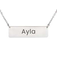 Load image into Gallery viewer, Ayla Necklace – Custom Name Horizontal Bar Necklace for Women
