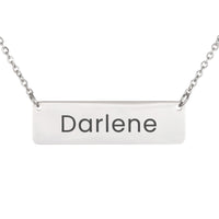 Load image into Gallery viewer, Darlene Necklace – Custom Name Horizontal Bar Necklace for Women
