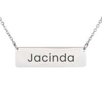 Load image into Gallery viewer, Jacinda Necklace – Custom Name Horizontal Bar Necklace for Women
