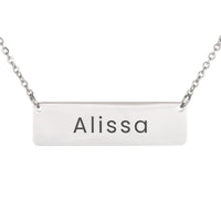 Load image into Gallery viewer, Alissa Necklace – Custom Name Horizontal Bar Necklace for Women
