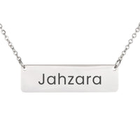 Load image into Gallery viewer, Jahzara Necklace – Custom Name Horizontal Bar Necklace for Women
