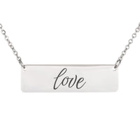 Load image into Gallery viewer, Love Necklace - Bible Scripture Pendant, Gift for Girlfriend
