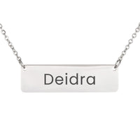 Load image into Gallery viewer, Deidra Necklace – Personalized Name Chain - Custom Horizontal Bar Necklace for Women
