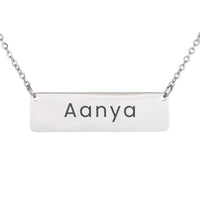Load image into Gallery viewer, Aanya Necklace – Personalized Horizontal Bar Necklace for Women

