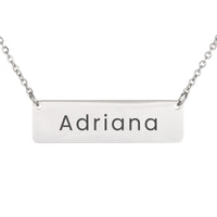 Load image into Gallery viewer, Adriana Necklace – Custom Name Horizontal Bar Necklace for Women
