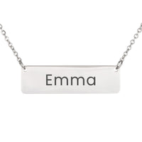 Load image into Gallery viewer, Emma Necklace – Custom Name Horizontal Bar Necklace for Women

