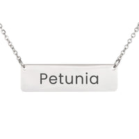 Load image into Gallery viewer, Petunia Necklace – Custom Name Horizontal Bar Necklace for Women
