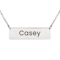 Load image into Gallery viewer, Casey Necklace – Personalized Horizontal Bar Necklace for Women
