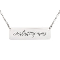 Load image into Gallery viewer, Everlasting Arms Necklace - Protection Religious Jewelry, Deuteronomy 33_27 First Responder Gift
