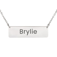 Load image into Gallery viewer, Brylie Necklace – Custom Name Horizontal Bar Necklace for Women

