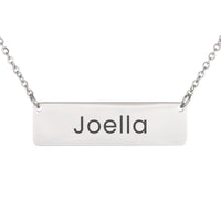 Load image into Gallery viewer, Joella Necklace – Personalized Name Chain - Custom Horizontal Bar Necklace for Women
