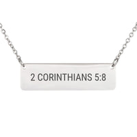 Load image into Gallery viewer, 2 Corinthians 5:8 Necklace - Comfort Christian Jewelry, Grief Gift for Her
