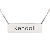 Load image into Gallery viewer, Kendall Necklace – Custom Name Horizontal Bar Necklace for Women
