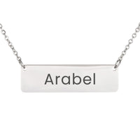 Load image into Gallery viewer, Arabel Necklace – Custom Name Horizontal Bar Necklace for Women
