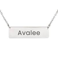 Load image into Gallery viewer, Avalee Necklace – Custom Name Horizontal Bar Necklace for Women
