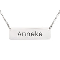 Load image into Gallery viewer, Anneke Necklace – Custom Name Horizontal Bar Necklace for Women
