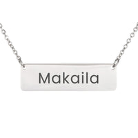 Load image into Gallery viewer, Makaila Necklace – Custom Name Horizontal Bar Necklace for Women
