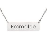 Load image into Gallery viewer, Emmalee Necklace – Custom Name Horizontal Bar Necklace for Women
