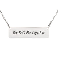 Load image into Gallery viewer, You Knit Me Together Necklace - Encouragement Bible Verse Jewelry, Psalm 139:13 Confirmation Gift
