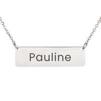 Load image into Gallery viewer, Pauline Necklace – Custom Name Horizontal Bar Necklace for Women
