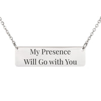 Load image into Gallery viewer, My Presence Will Go with You Necklace, Peace Bible Jewelry Exodus 33:14 - Gift for Tired Mom

