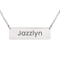 Load image into Gallery viewer, Jazzlyn Necklace – Custom Name Horizontal Bar Necklace for Women
