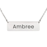 Load image into Gallery viewer, Ambree Necklace – Custom Name Horizontal Bar Necklace for Women
