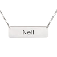 Load image into Gallery viewer, Nell Necklace – Custom Name Horizontal Bar Necklace for Women
