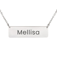 Load image into Gallery viewer, Mellisa Necklace – Custom Name Horizontal Bar Necklace for Women
