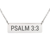 Load image into Gallery viewer, Psalm 3_3 Necklace - Dainty Courage Christian Jewelry, Brave Gift for Daughter
