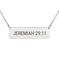 Load image into Gallery viewer, Jeremiah 29:11 Engraved Necklace - Hope Religious Jewelry for Women

