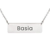 Load image into Gallery viewer, Basia Necklace – Personalized Horizontal Bar Necklace for Women
