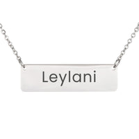 Load image into Gallery viewer, Leylani Necklace – Custom Name Horizontal Bar Necklace for Women
