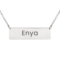 Load image into Gallery viewer, Enya Necklace – Custom Name Horizontal Bar Necklace for Women
