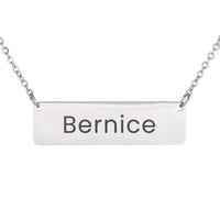Load image into Gallery viewer, Bernice Necklace – Custom Name Horizontal Bar Necklace for Women
