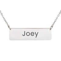 Load image into Gallery viewer, Joey Necklace – Custom Name Horizontal Bar Necklace for Women
