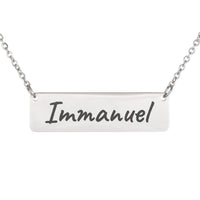 Load image into Gallery viewer, Immanuel Necklace - Faith Religious Jewelry, Isaiah 7:14 Gift for Her
