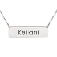Load image into Gallery viewer, Keilani Necklace – Custom Name Horizontal Bar Necklace for Women
