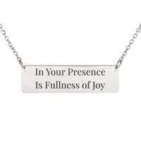 Load image into Gallery viewer, In Your Presence Is Fullness of Joy Necklace, Psalm 16:11 Bible Scripture Jewelry for Daughter
