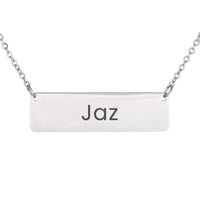 Load image into Gallery viewer, Jaz Necklace – Custom Name Horizontal Bar Necklace for Women
