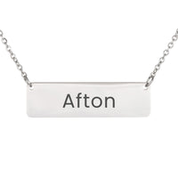 Load image into Gallery viewer, Afton Necklace – Personalized Horizontal Bar Necklace for Women
